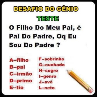 Teste de raciocínio lógico do padre