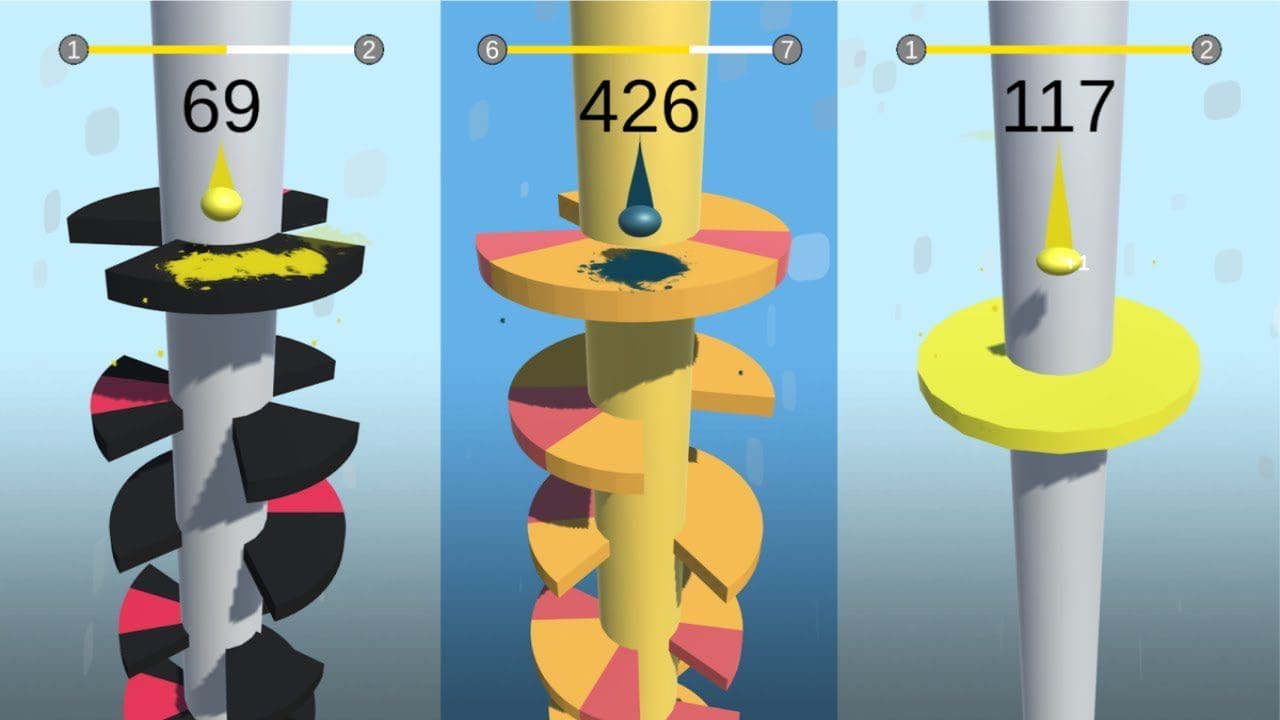 Jogo Helix Jump é o sucesso do momento