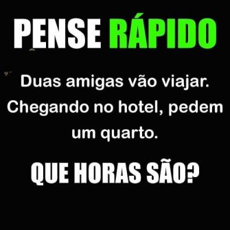 Duas amigas vão viajar. Chegando no hotel…