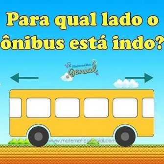 Para qual lado o ônibus está indo? Teste elaborado pela National Geographic