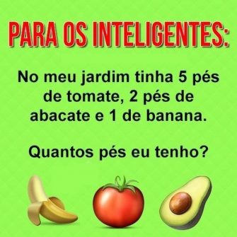Resposta No meu jardim tinha 5 pés de tomate