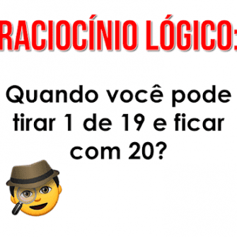 Quando você pode tirar 1 de 19 e ficar com 20?