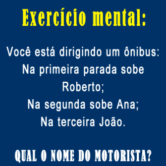 Resposta quem esta dirigindo o onibus