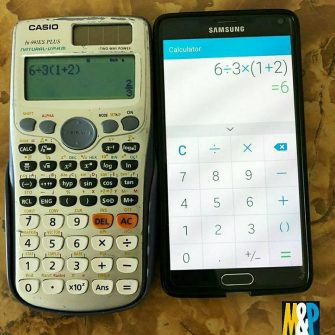 Resposta 6÷3(1+2)