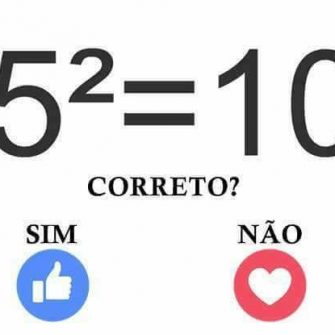 Resposta 5² = 10 ?