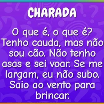 Resposta tenho cauda, mas não sou cão…