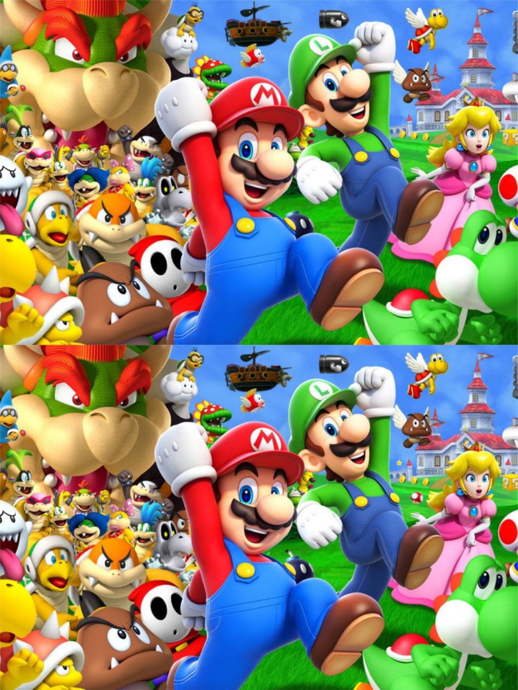 Jogo dos 7 erros Super Mario