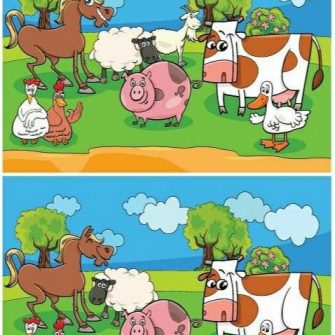 Jogo dos 7 erros: Os Animais na Fazenda