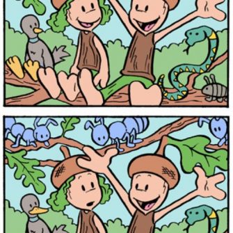 Jogo dos 7 erros: Os Meninos na Floresta