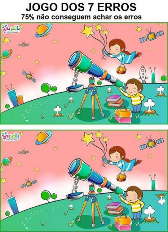 Jogo dos 7 erros: O Telescópio - Gênio Quiz: Jogos, Testes e Quizzes ...