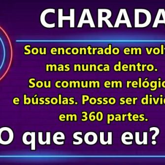 Sou encontrado em volta