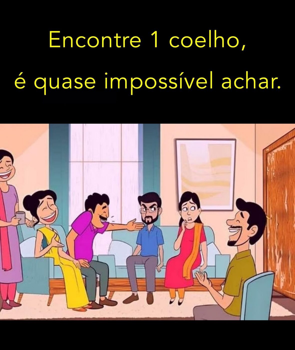 Encontre 1 coelho, é quase impossível achar