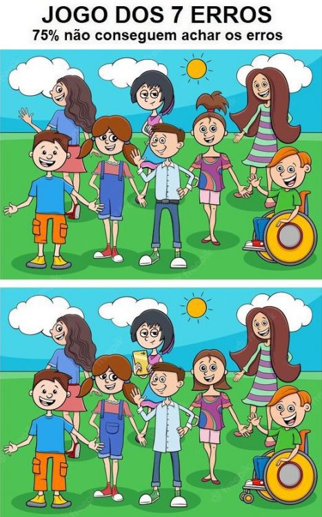 Jogo dos 7 Erros: A Família - Gênio Quiz: Jogos, Testes e Quizzes ...