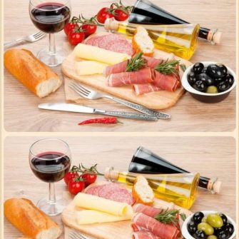 Ache as Diferenças: Vinho e Tábua de Frios