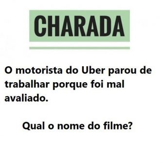 O motorista do uber parou de trabalhar
