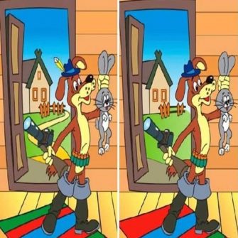 Ache as Diferenças: O Cachorro e o Coelho