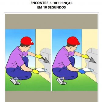 Encontre 5 diferenças em 10 segundos