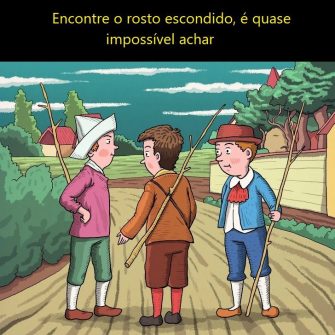 Encontre o rosto escondido, é quase impossível achar