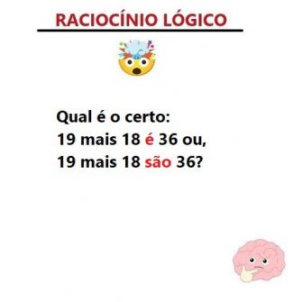 Qual e o certo 19 18