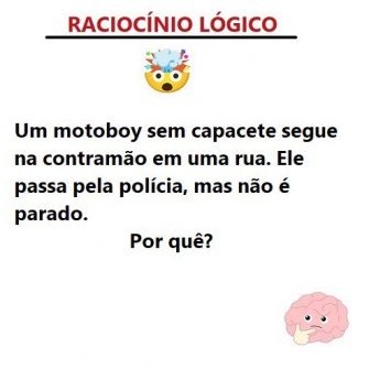 Um motoboy sem capacete