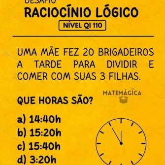 Uma mae fez 20 brigadeiros