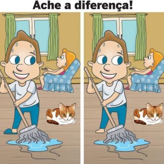 Ache a Diferenca Limpando o Chao