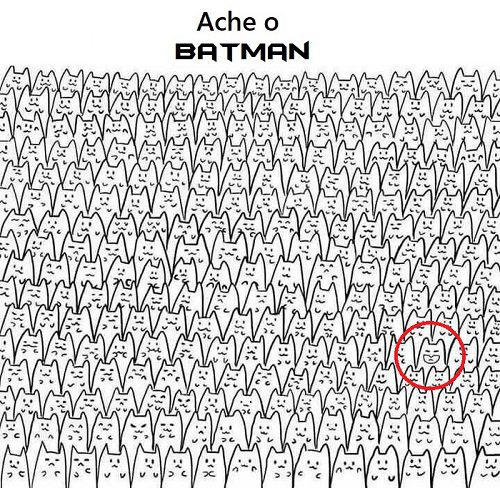 Ache o Batman! Será que você consegue? Resposta Ache o Batman