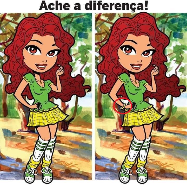 Ache a Diferença: A Menina Estilosa Resposta Ache a Diferença: A Menina Estilosa