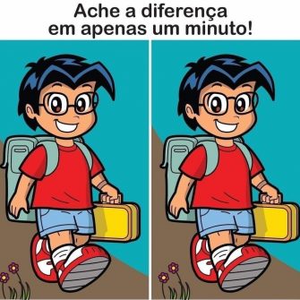 Ache a Diferença: O Menino de Mochila