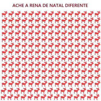Ache a Rena de Natal Diferente