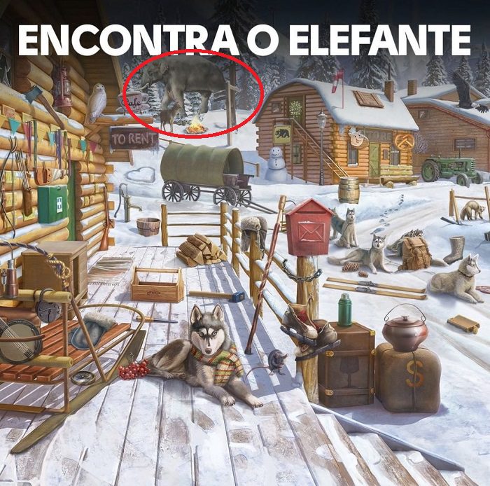 Encontre o Elefante na Imagem Resposta Encontre o Elefante na Imagem