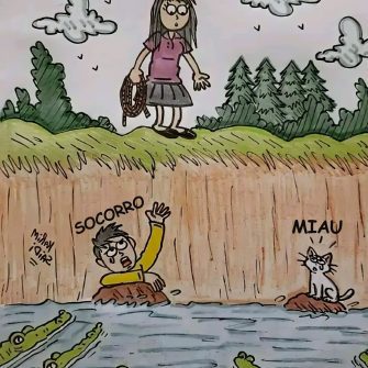 Como esta mulher pode salvar o homem e o gato?