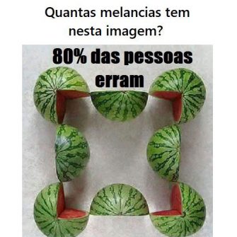 Quantas melancias tem nesta imagem?