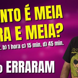 Quanto é meia hora e meia?