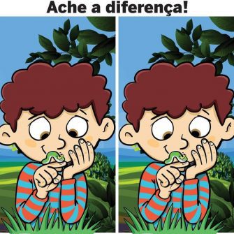 Ache a Diferença: O Menino e a Lagarta