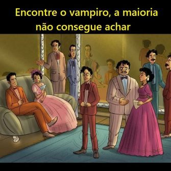 Encontre o vampiro, a maioria não consegue