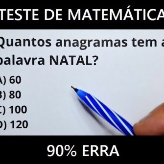 Quantos anagramas tem a palavra NATAL