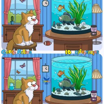 Ache as Diferenças: O Gato e o Aquário