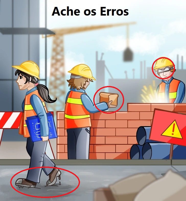 Ache os Erros na Imagem: Os Operários Resposta Ache os Erros na Imagem: Os Operários