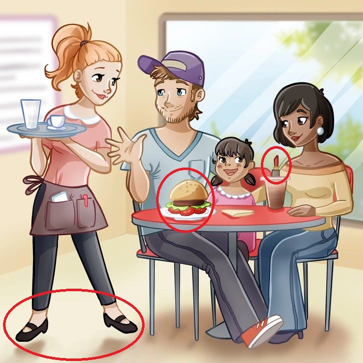 Ache os Erros na Imagem: A Lanchonete Resposta Ache os Erros na Imagem: A Lanchonete