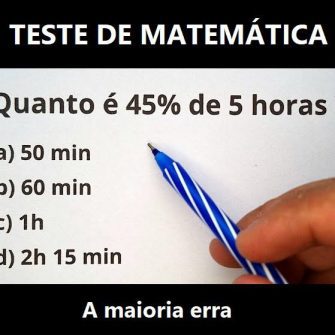 Quanto é 45% de 5 horas?