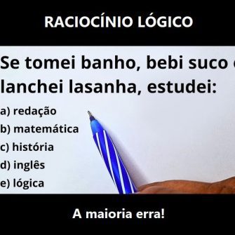 Se tomei banho, bebi suco e lanchei lasanha, estudei:
