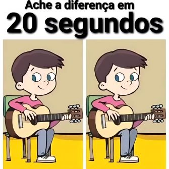 Ache a Diferença: O Menino com o Violão