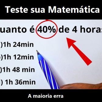 Quanto é 40% de 4 horas?