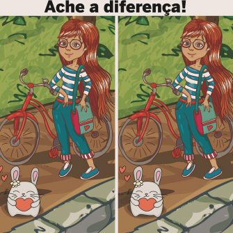 Ache a Diferença: A Menina e o Coelhinho