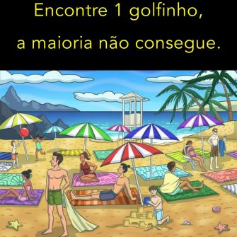 Encontre 1 golfinho, a maioria não consegue