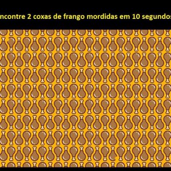 Encontre 2 coxas de frango mordidas