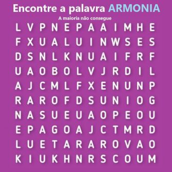 Encontre a palavra ARMONIA, a maioria não consegue