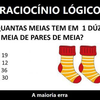 quantas meias tem em 1 duzia e meia de pares de meia