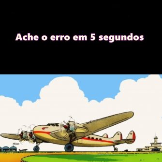 Ache o Erro em 5 Segundos: O Avião
